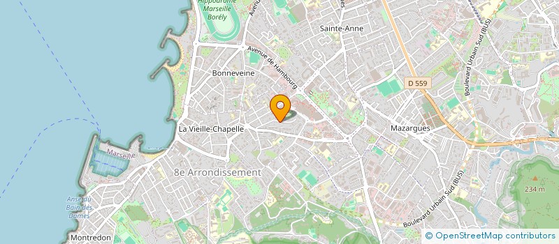localisation de l'entreprise MONSIEUR KEVIN CHERPILLOD  MARSEILLE