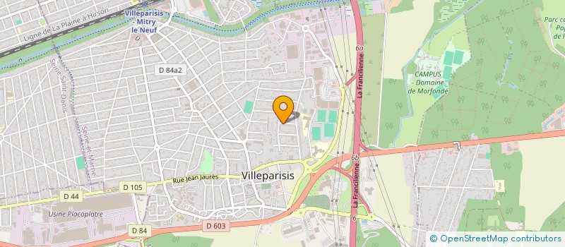 localisation de l'entreprise MONSIEUR KEVIN CHESNE  VILLEPARISIS