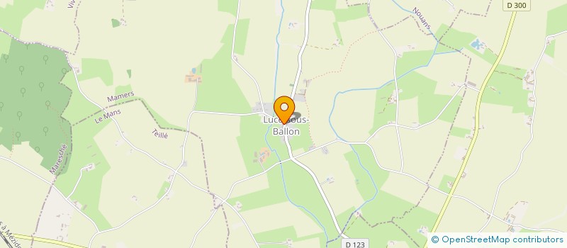 localisation de l'entreprise MONSIEUR KEVIN CHEVALLIER  LUCE-SOUS-BALLON