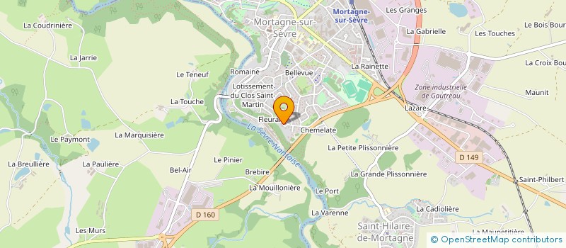 localisation de l'entreprise MONSIEUR KEVIN CHEVREAU  MORTAGNE-SUR-SEVRE