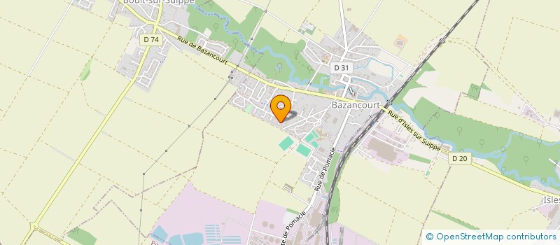 localisation de l'entreprise MONSIEUR KEVIN CHICAUT  BAZANCOURT