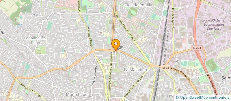 localisation de l'entreprise MONSIEUR KEVIN CHIONO à DIJON