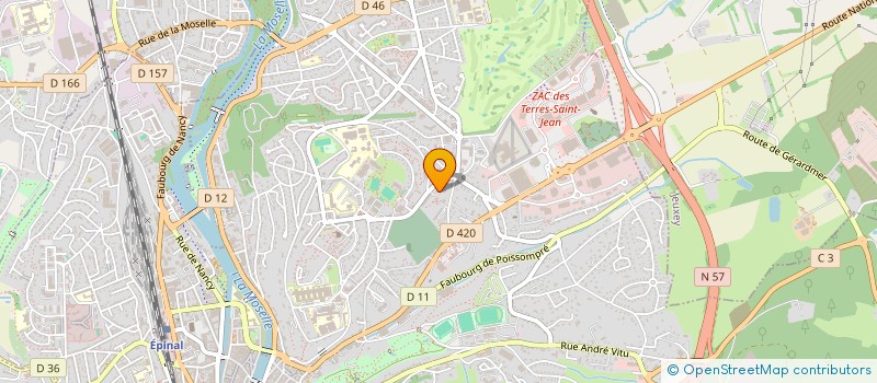 localisation de l'entreprise MONSIEUR KEVIN CHODZYNSKI  EPINAL