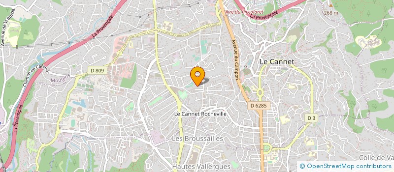 localisation de l'entreprise MONSIEUR KEVIN CIARAPICA  LE CANNET