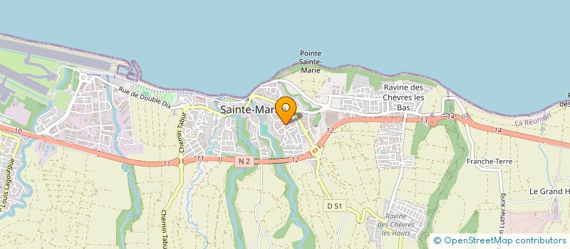 localisation de l'entreprise MONSIEUR KEVIN CLAUDE LOIC RIVIERE  SAINTE-MARIE