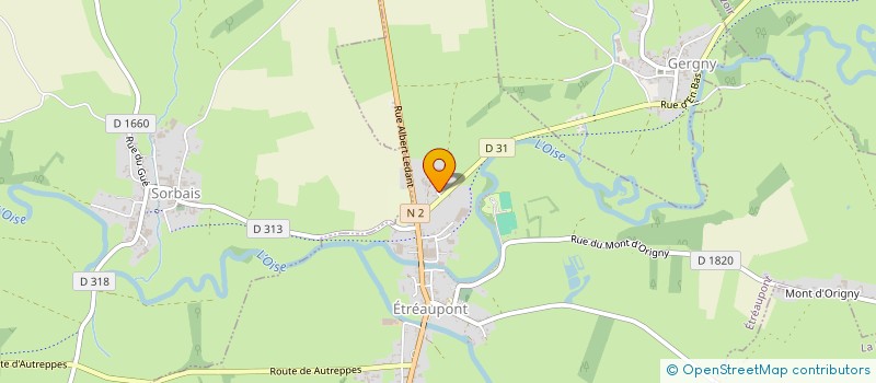 localisation de l'entreprise MONSIEUR KEVIN CLIN DANJOUX  ETREAUPONT