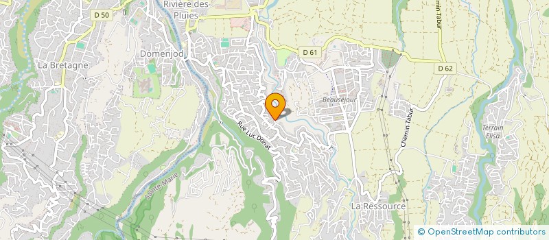 localisation de l'entreprise MONSIEUR KEVIN COCU  SAINTE-MARIE