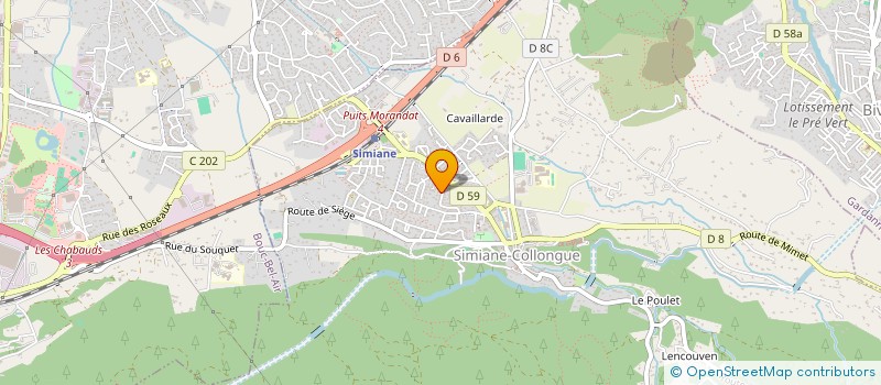 localisation de l'entreprise MONSIEUR KEVIN COGNAUD  SIMIANE-COLLONGUE