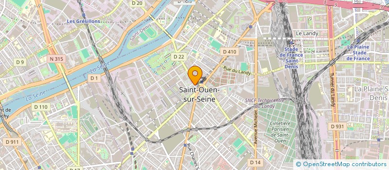localisation de l'entreprise MONSIEUR KEVIN COLIBEAU à SAINT-OUEN-SUR-SEINE
