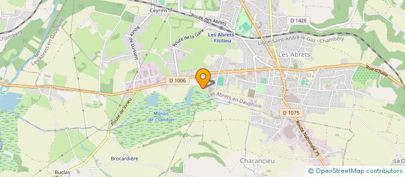 localisation de l'entreprise MONSIEUR KEVIN COLLET-MATTRAS  LES ABRETS EN DAUPHINE