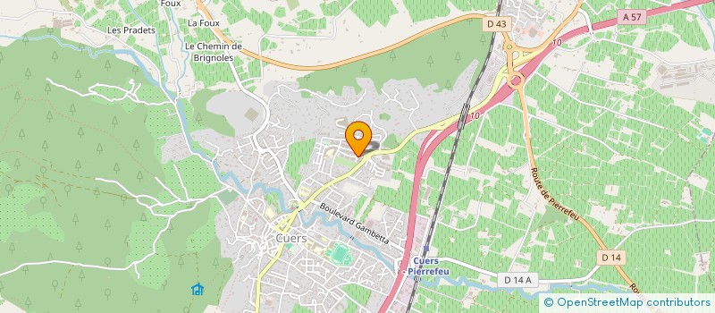 localisation de l'entreprise MONSIEUR KEVIN COLOMBUS  CUERS