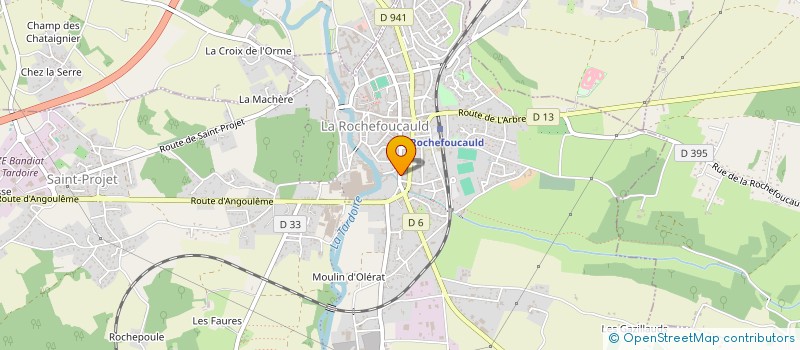 localisation de l'entreprise MONSIEUR KEVIN COMIN  LA ROCHEFOUCAULD-EN-ANGOUMOIS