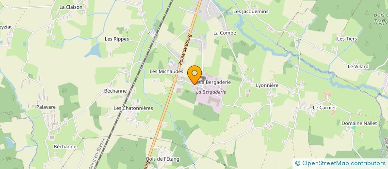 localisation de l'entreprise MONSIEUR KEVIN COMTET  SAINT-ETIENNE-DU-BOIS