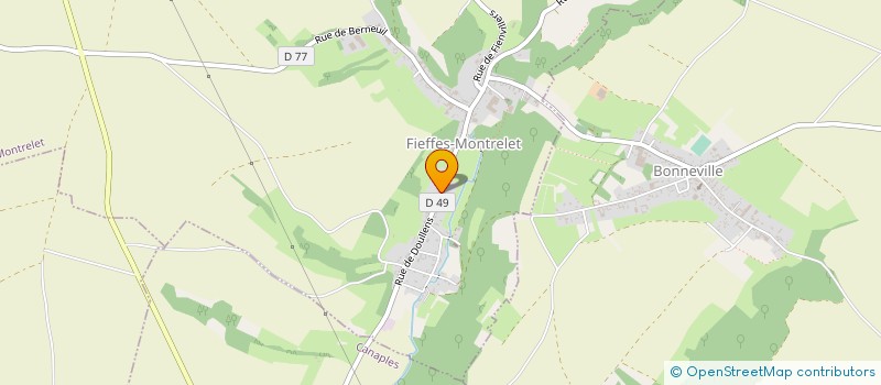 localisation de l'entreprise MONSIEUR KEVIN CONVERSANT  FIEFFES-MONTRELET