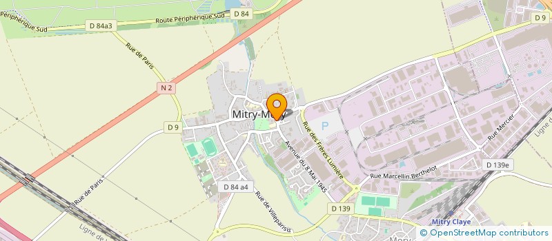 localisation de l'entreprise MONSIEUR KEVIN CORAL  MITRY-MORY