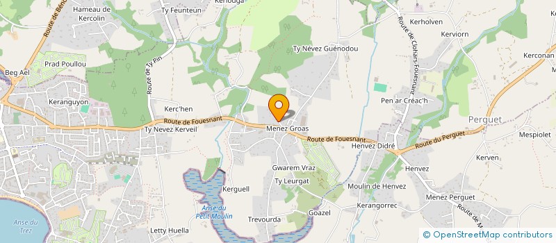 localisation de l'entreprise MONSIEUR KEVIN CORNANGUER  BENODET