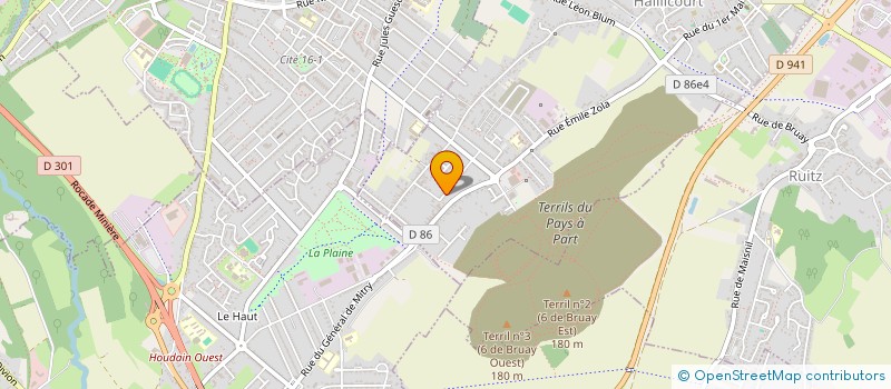 localisation de l'entreprise MONSIEUR KEVIN CORNIL  HAILLICOURT