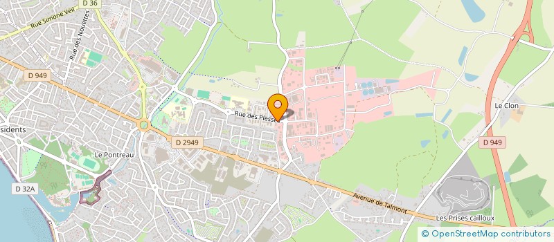 localisation de l'entreprise MONSIEUR KEVIN CORREIA  LES SABLES D'OLONNE