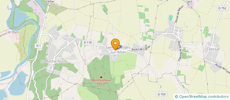 localisation de l'entreprise MONSIEUR KEVIN CORREIA  SAINT-GEORGES-SUR-ALLIER
