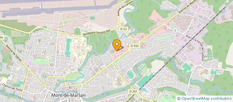 localisation de l'entreprise MONSIEUR KEVIN COSNARD  MONT-DE-MARSAN