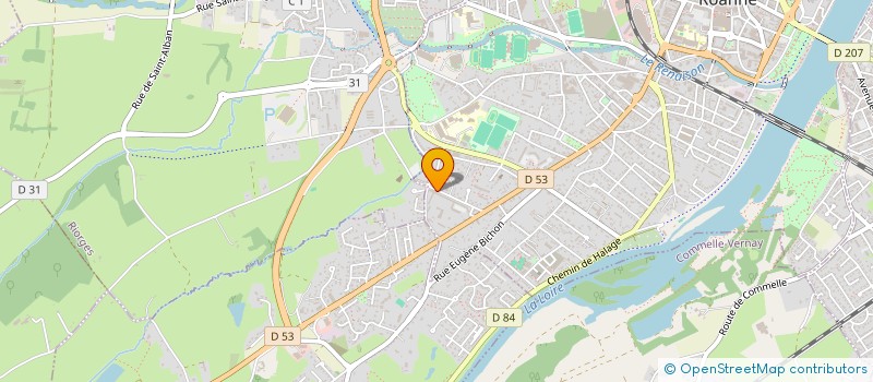 localisation de l'entreprise MONSIEUR KEVIN COUDER  ROANNE