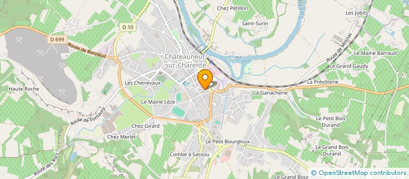 localisation de l'entreprise MONSIEUR KEVIN COUDRET  CHATEAUNEUF-SUR-CHARENTE