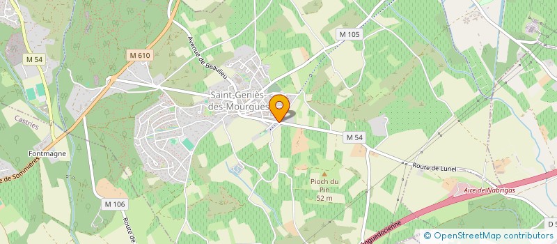 localisation de l'entreprise MONSIEUR KEVIN COULM  SAINT-GENIES-DES-MOURGUES