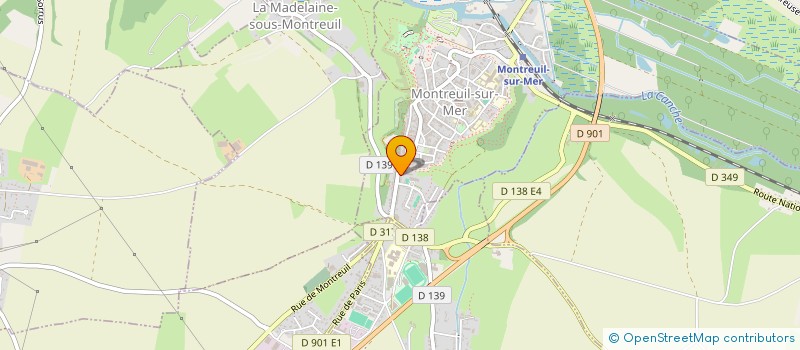 localisation de l'entreprise MONSIEUR KEVIN COULON  MONTREUIL-SUR-MER