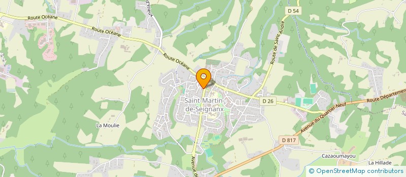 localisation de l'entreprise MONSIEUR KEVIN COURBIERE  SAINT-MARTIN-DE-SEIGNANX