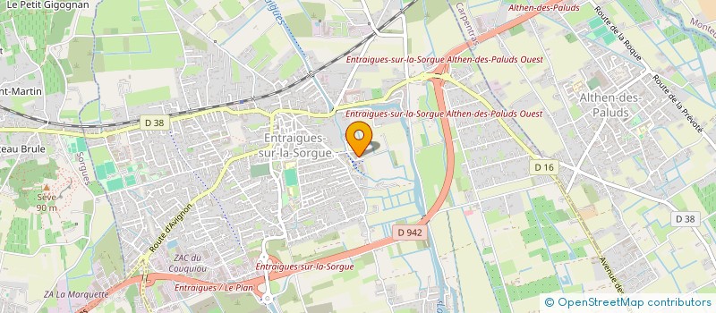 localisation de l'entreprise MONSIEUR KEVIN COURTIN  ENTRAIGUES-SUR-LA-SORGUE