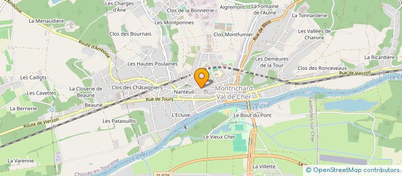 localisation de l'entreprise MONSIEUR KEVIN COURTOIS  MONTRICHARD VAL DE CHER