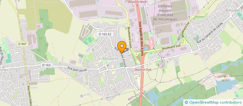 localisation de l'entreprise MONSIEUR KEVIN COUSTENOBLE  DOUVRIN