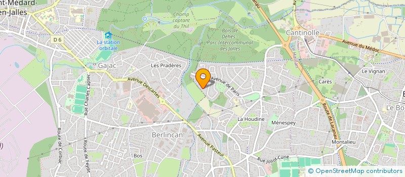 localisation de l'entreprise MONSIEUR KEVIN COUTAUD  LE HAILLAN