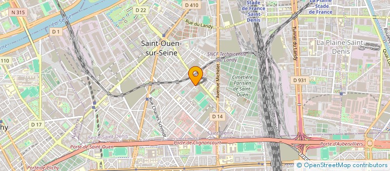 localisation de l'entreprise MONSIEUR KEVIN COUTIER à SAINT-OUEN-SUR-SEINE