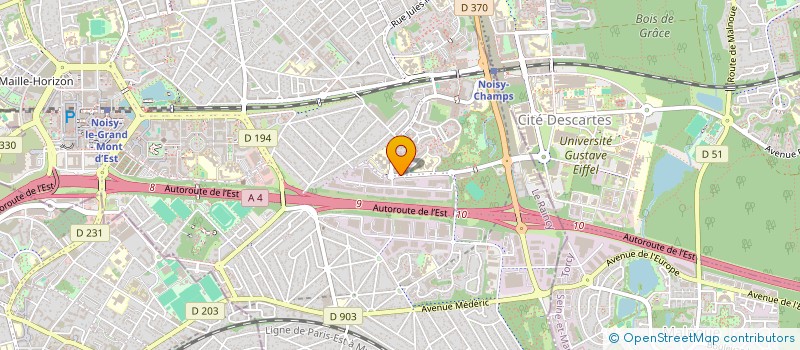 localisation de l'entreprise MONSIEUR KEVIN CREANTOR  NOISY-LE-GRAND