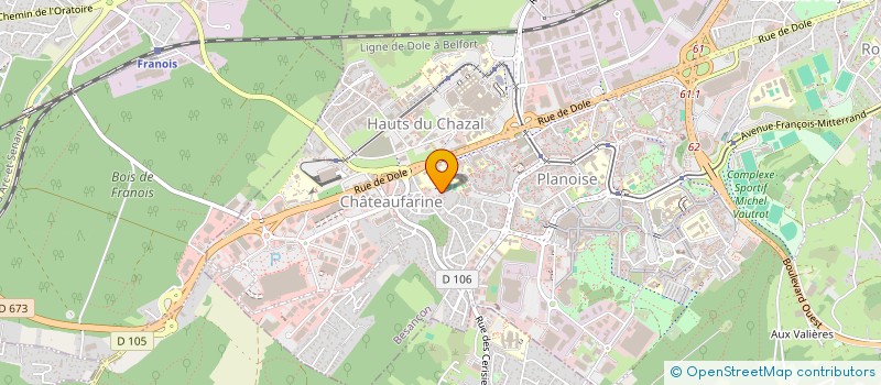 localisation de l'entreprise MONSIEUR KEVIN CREDIDIO  BESANCON