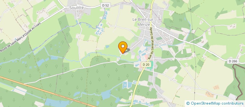 localisation de l'entreprise MONSIEUR KEVIN CRENAIS  LE BREIL-SUR-MERIZE