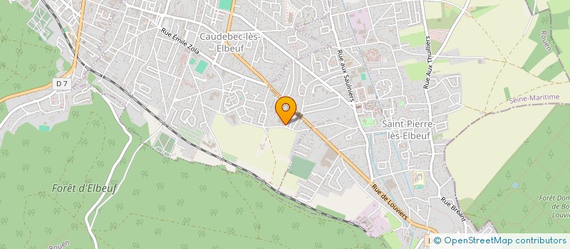 localisation de l'entreprise MONSIEUR KEVIN CRENN  CAUDEBEC-LES-ELBEUF