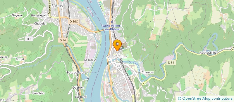 localisation de l'entreprise MONSIEUR KEVIN CRESPO PRUDHOMME  SAINT-VALLIER