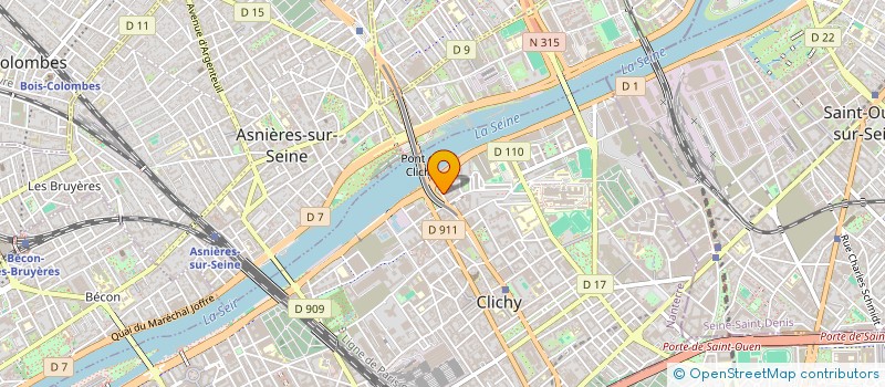 localisation de l'entreprise MONSIEUR KEVIN CUMANT à CLICHY