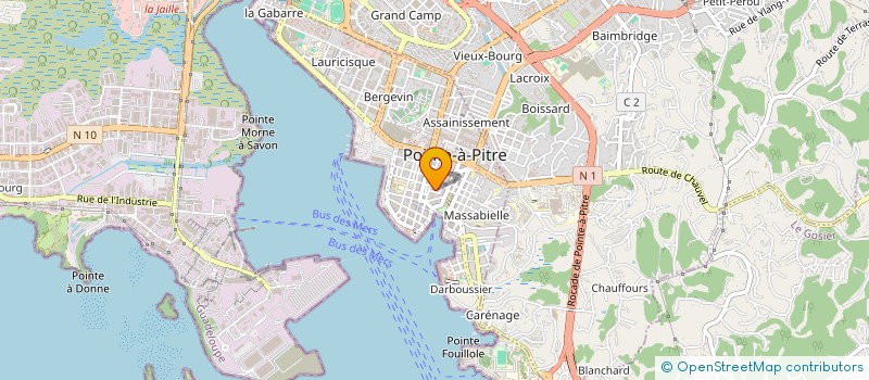 localisation de l'entreprise MONSIEUR KEVIN CUSSET  POINTE-A-PITRE