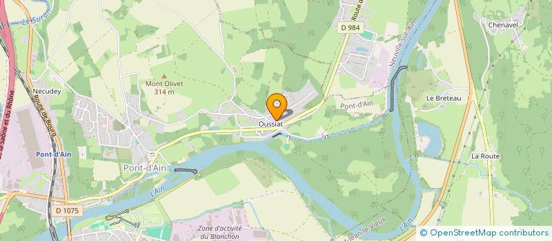 localisation de l'entreprise MONSIEUR KEVIN CUVELIER  PONT-D'AIN