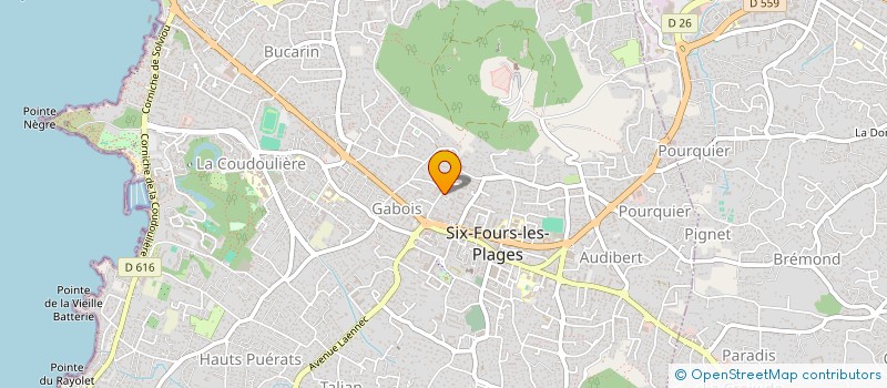 localisation de l'entreprise MONSIEUR KEVIN D AUDIGIER à SIX-FOURS-LES-PLAGES