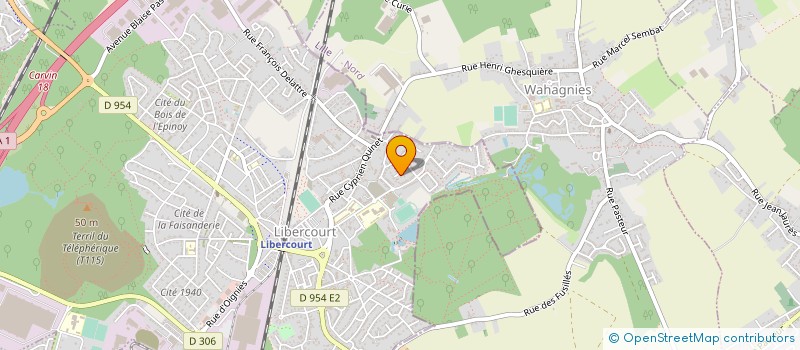 localisation de l'entreprise MONSIEUR KEVIN DA COSTA  LIBERCOURT