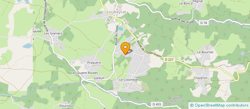 localisation de l'entreprise MONSIEUR KEVIN DA LUZ  LOUBEYRAT