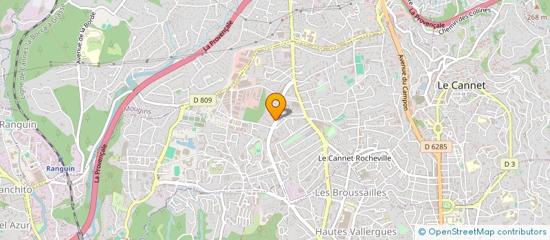 localisation de l'entreprise MONSIEUR KEVIN DA ROCHA  LE CANNET