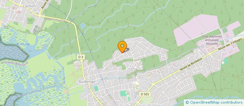 localisation de l'entreprise MONSIEUR KEVIN DALBIGOT  AUDENGE