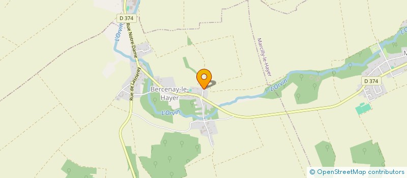 localisation de l'entreprise MONSIEUR KEVIN DARCHY  BERCENAY-LE-HAYER