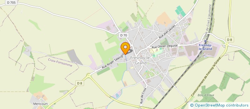 localisation de l'entreprise MONSIEUR KEVIN DASTUGUE  FRESNOY-LE-GRAND