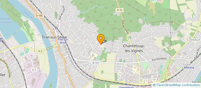 localisation de l'entreprise MONSIEUR KEVIN DAUBER  TRIEL-SUR-SEINE